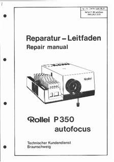 Rollei P 350 AF manual. Camera Instructions.